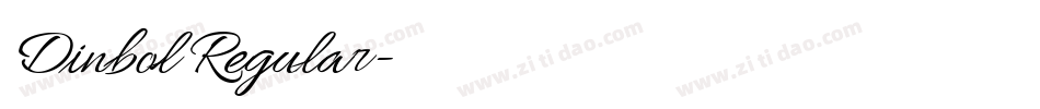 Dinbol Regular字体转换